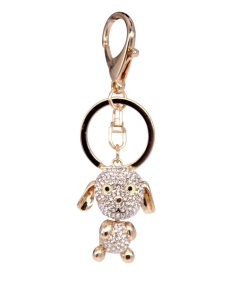 Fashion Rhinestone Keychain KY810007 GOLD CL